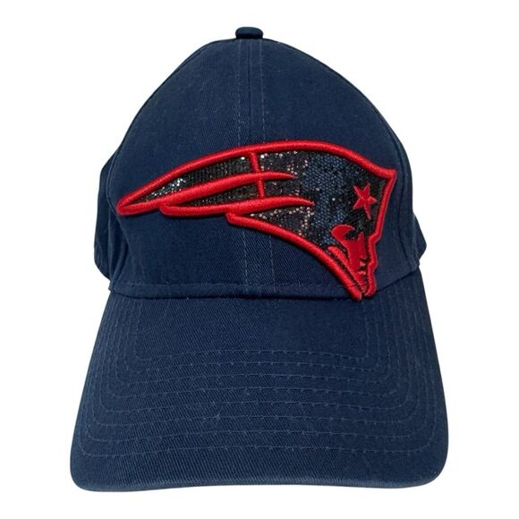 New England Patriots Hat Cap Sparkle Logo Adjustable Women's Fit Baseball - Picture 1 of 8